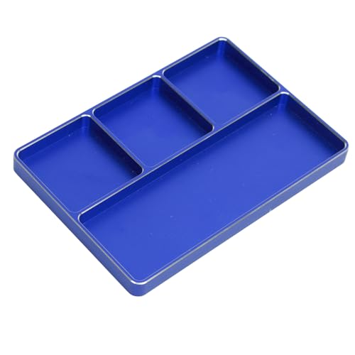 RC -Reparaturblätter 4 Magnetische Padat -Dienstpläne, Aluminiumlegierung der Legierung öffnet den Organisator für das 1/10 1/8 RC -Auto, Kompaktes Design für Einfache Lagerung und Transport (Rot) von SIXRUN