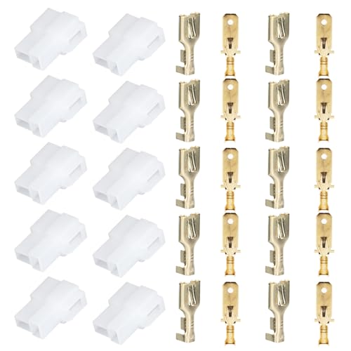 T-Typ 2-poliger Netzstecker, Autoradio-Kabelstecker-Set, Passend für Auto FT 7800R, FT 8800R, FT 8900R von SIXRUN