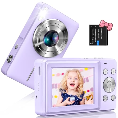 Digitalkamera Fotoapparat 1080P 44MP Fotokamera mit 2.4" Bildschirm 16X Digitalzoom Bildstabilisierung Mini Selfie Kamera Tragbare Kompaktkamera Vlogging Digitalkamera für Kinder Teenager Anfänger Digitalkamera Fotoapparat 1080P 44MP Fotokamera mit 2.4" Bildschirm 16X Digitalzoom Bildstabilisierung Mini Selfie Kamera Tragbare Kompaktkamera Vlogging Digitalkamera für Kinder Teenager Anfänger von SIXTARY