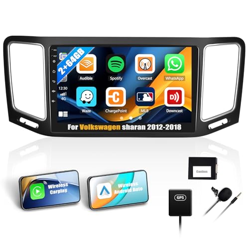 2+64G Android 13 Autoradio für Volkswagen Sharan 2012-2018 mit Wireless Carplay & Android Auto, 9 Zoll Touchscreen Autoradio mit Bluetooth WiFi GPS FM/RDS Hi-FI SWC+Mic+CANBUS 2+64G Android 13 Autoradio für Volkswagen Sharan 2012-2018 mit Wireless Carplay & Android Auto, 9 Zoll Touchscreen Autoradio mit Bluetooth WiFi GPS FM/RDS Hi-FI SWC+Mic+CANBUS von SIXTOP