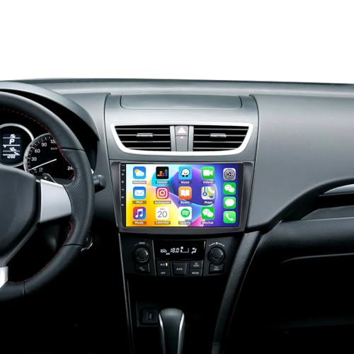 [1+32G] SIXWIN Android 13 Autoradio für Suzuki Swift 2011-2017 Suzuki Ertiga 2012-2017 Radio, 9 Zoll Kapazitiver Touchscreen mit WiFi GPS Bluetooth FM/RDS USB Mirrorlink von SIXWIN
