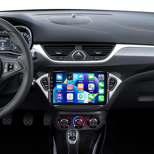 [1+32G] SIXWIN Android 13 Opel Corsa(2015-2019)/Adam(2013-2016) Autoradio, 9 Zoll Kapazitiver Touchscreen mit WiFi GPS Bluetooth FM/RDS USB Mirrorlink+Canbus von SIXWIN