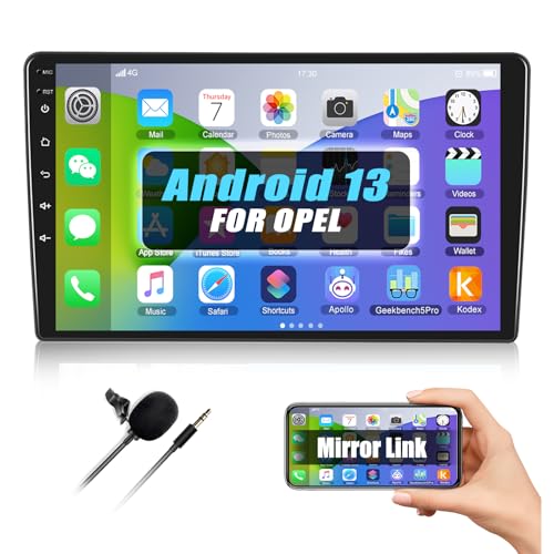 [1+32G] SIXWIN Android 13 Opel Zafira y Astra 2005-2014 Autoradio, 9 Zoll Kapazitiver Touchscreen mit WiFi GPS Bluetooth FM/RDS USB Mirrorlink+Canbus von SIXWIN