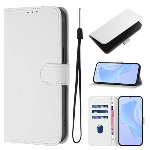 SIYOPINPFY Brieftasche Handyhülle für iPhone 13 Pro Hülle - Premium Mode Leder Klappbar Tasche Flip Case Magnet [3 Kartenfächer] Standfunktion Klapphülle Schutzhülle für iPhone 13 Pro - Weiß YBD von SIYOPINPFY