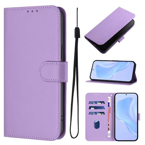SIYOPINPFY Brieftasche Handyhülle für iPhone 13 Pro Max Hülle - Premium Mode Leder Klappbar Tasche Flip Magnet [3 Kartenfächer] Standfunktion Klapphülle Schutzhülle für iPhone 13 Pro Max - Lila YBD von SIYOPINPFY