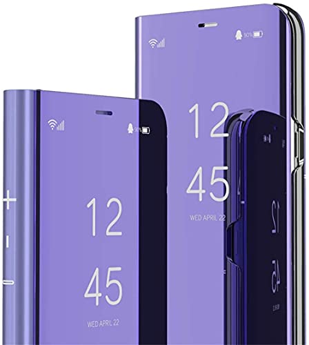 SIYOPINPFY Handyhülle für Xiaomi Redmi Note 14 Pro+ Plus 5G Hülle mit Clear View, Makeup Spiegel Ständer Flip Klapphülle Stoßfeste Ganzkörper Schutzhülle für Redmi Note 14 Pro Plus 5G, Mirror Lila SIYOPINPFY Handyhülle für Xiaomi Redmi Note 14 Pro+ Plus 5G Hülle mit Clear View, Makeup Spiegel Ständer Flip Klapphülle Stoßfeste Ganzkörper Schutzhülle für Redmi Note 14 Pro Plus 5G, Mirror Lila von SIYOPINPFY