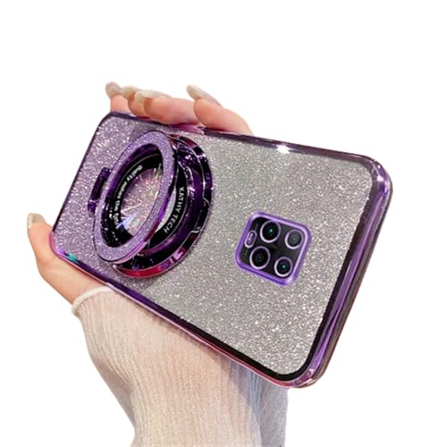 SIYOPINPFY Hülle für Xiaomi Redmi Note 9 Pro 4G Hülle mit Ständer Ring, Funkelnder Diamant Schutzhülle Silikon Dünn Stoßfest Kameraschutz Handyhülle für Xiaomi Redmi Note 9 Pro 4G, DS Violett SIYOPINPFY Hülle für Xiaomi Redmi Note 9 Pro 4G Hülle mit Ständer Ring, Funkelnder Diamant Schutzhülle Silikon Dünn Stoßfest Kameraschutz Handyhülle für Xiaomi Redmi Note 9 Pro 4G, DS Violett von SIYOPINPFY