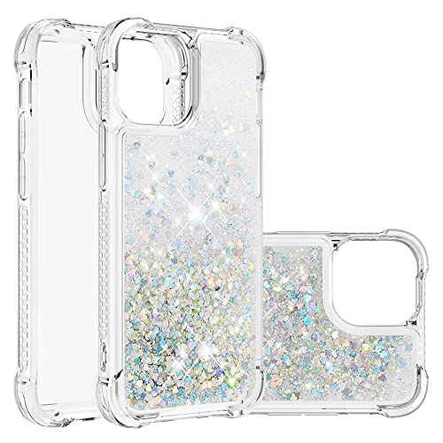 SIYOPINPFY Hülle für iPhone 13 Hülle mit Stoßfest Schutzecken, für Frauen Quicksand Glitzer Flüssigkeit HandyHülle Transparent Silikon Treibsand Schutzhülle für iPhone 13 Liebe Silber YB SIYOPINPFY Hülle für iPhone 13 Hülle mit Stoßfest Schutzecken, für Frauen Quicksand Glitzer Flüssigkeit HandyHülle Transparent Silikon Treibsand Schutzhülle für iPhone 13 Liebe Silber YB von SIYOPINPFY