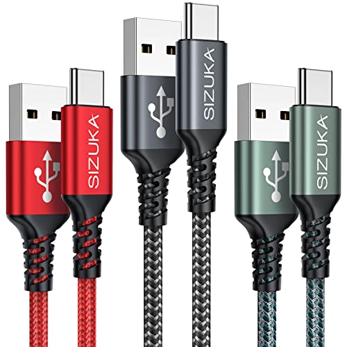 USB C Kabel, [3Stück 2M] Ladekabel USB C Fast Charge Schnellladekabel Typ C Ladekabel für Samsung Galaxy S22 S21 S20 S10 S9 S8 Plus, Note 10 9 8, A71 A53 A33 A20 usw… von SIZUKA