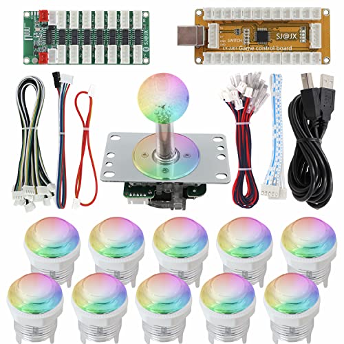 Arcade Game RGB LED Controller Button Joystick Blutooth RGB Control APP USB Encoder Pro Controller Wired Communication Kit for Nintendo Switch PS3 PC Raspberry Pi von SJ@JX