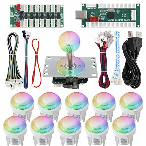 SJ@JX Arcade Game RGB LED Controller Button Joystick Bluetooth RGB Control APP USB Encoder Kit for PC MAME Raspberry Pi Windows von SJ@JX