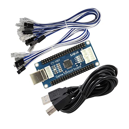 SJ@JX Arcade Game USB Encoder Board Macro Command Zero Delay Gamepad Button Joystick Controller for Nintendo Switch PC PS3 Raspberry Pi von SJ@JX