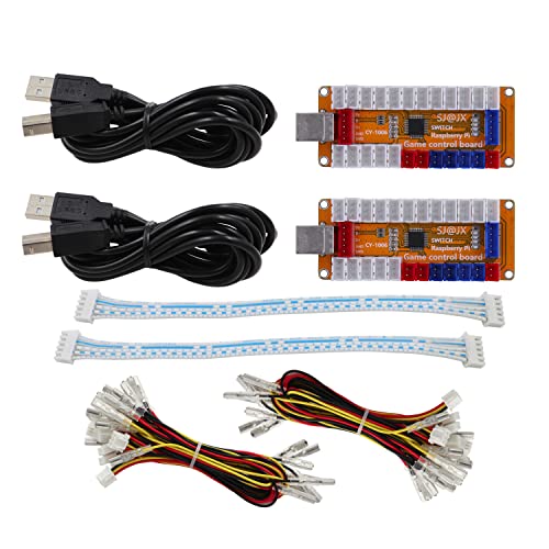 SJ@JX Arcade Game USB Encoder Zero Delay 2 Player Gamepad LED Button Joystick Controller for Nintendo Switch PC PS3 Retropie Raspberry Pi MAME SJ@JX Arcade Game USB Encoder Zero Delay 2 Player Gamepad LED Button Joystick Controller for Nintendo Switch PC PS3 Retropie Raspberry Pi MAME von SJ@JX