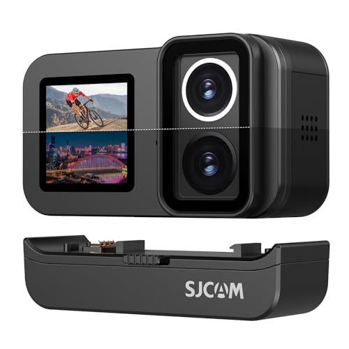 SJCAM ActionKamera SJ20 4K30FPS F/1.3 Aktualisiertes Dual-Objektiv Dual-Farb-Touchscreen 40M Wasserdicht 150Min Akkulaufzeit Action Cammit 2.4G/5G WiFi,Gyroskop,Multi-Zubehör für Jede Szenerie von SJCAM