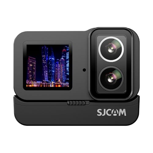 SJCAM ActionKamera SJ20 4K30FPS F/1.3 Aktualisiertes Dual-Objektiv Dual-Farb-Touchscreen 40M Wasserdicht 150Min Akkulaufzeit Action Cammit 2.4G/5G WiFi,Gyroskop,Multi-Zubehör für Jede Szenerie von SJCAM