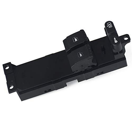 Fensterheber Schalter,Schalter Fensterheber Neueste Power-Fenster-Schalter fit verwendung für Skoda Fabia Octavia Passend für Volkswagen Passend für VW Golf MK4 Doppeltür(Red) von SJHFKDK