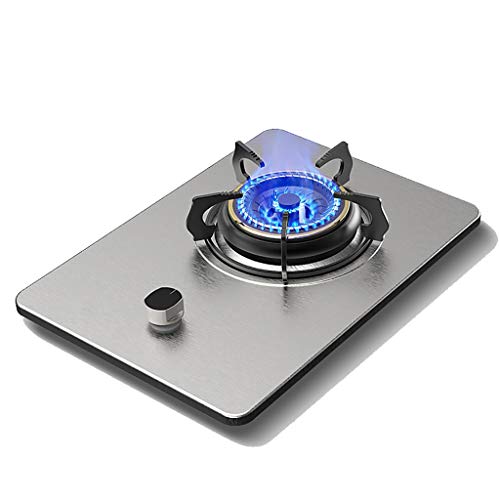 Brenner Gasherd 2021 Upgrade, integriertes Gasherd, 5,2 kW Tischkochen, maximale und minimale verfügbare Tasten, Kristallglasplatte, leicht zu reinigen von SJKJNK