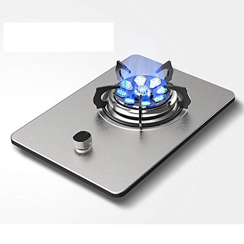 Brenner Gasherd 2021 Upgrade, integriertes Gasherd, 5,2 kW Tischkochen, maximale und minimale verfügbare Tasten, Kristallglasplatte, leicht zu reinigen von SJKJNK