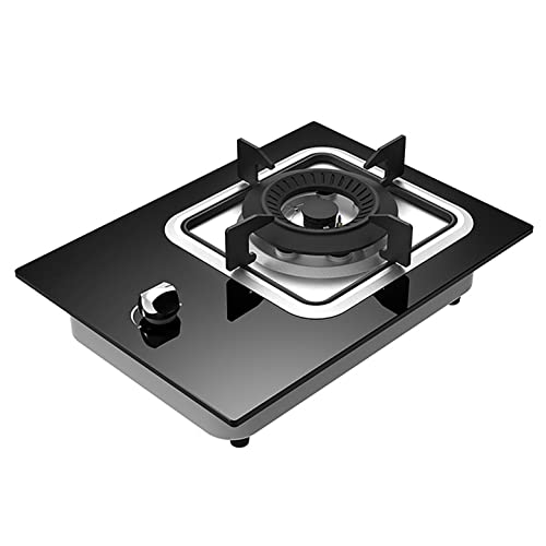 Brenner Gasherd 2022 Upgrade! 33 cm eingebauter 1 Brenner Gasherd, schwarzes gehärtetes Glas, Gasherd mit FFD und Gusseisen-Pfannenstützen Brenner Gasherd 2022 Upgrade! 33 cm eingebauter 1 Brenner Gasherd, schwarzes gehärtetes Glas, Gasherd mit FFD und Gusseisen-Pfannenstützen von SJKJNK