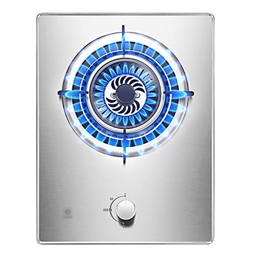 Brenner Gasherd 4,2 KW Eingebaut Home Kitchen Gas Kochfeld -1 Brenner Edelstahl Gasherd Herd mit Flammenausfallschutz von SJKJNK