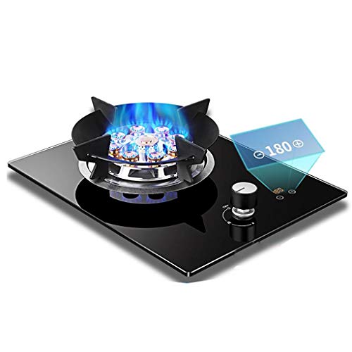 Brenner Gasherd Desktop/eingebetteter einzelner Gaskochfeld 5,2 kW schwarzes Glaskochfeld/Herd/Kochfeld mit Flammenausfallschutz zum Erwärmen/Kochen/Braten/Eintauchen Brenner Gasherd Desktop/eingebetteter einzelner Gaskochfeld 5,2 kW schwarzes Glaskochfeld/Herd/Kochfeld mit Flammenausfallschutz zum Erwärmen/Kochen/Braten/Eintauchen von SJKJNK