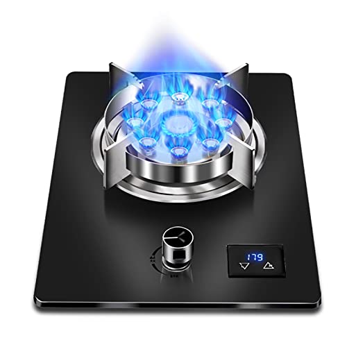 Brenner Gasherd Gasherd 7,2 kW Neun-Kammer-Hochfeuer-Einzelbrenner, 33 cm, Küche, Kochen, integriertes Kochfeld, schwarze gehärtete Glasscheibe, leicht zu reinigen, mit automatischer Flameout und Brenner Gasherd Gasherd 7,2 kW Neun-Kammer-Hochfeuer-Einzelbrenner, 33 cm, Küche, Kochen, integriertes Kochfeld, schwarze gehärtete Glasscheibe, leicht zu reinigen, mit automatischer Flameout und von SJKJNK