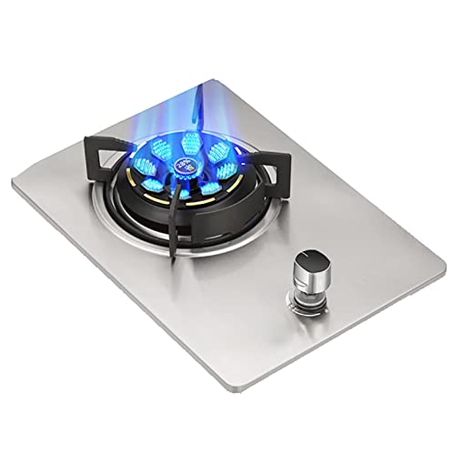 Gaskocher mit Brenner, 33 cm, integriertes Gaskochfeld für den Innenbereich, Erdgas/Propangas, schwarzes gehärtetes Glas und Edelstahlplatte, leicht zu reinigen, für Küche, Camping, Wohnmobil und mehr Gaskocher mit Brenner, 33 cm, integriertes Gaskochfeld für den Innenbereich, Erdgas/Propangas, schwarzes gehärtetes Glas und Edelstahlplatte, leicht zu reinigen, für Küche, Camping, Wohnmobil und mehr von SJKJNK