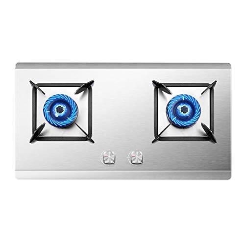 Gaskochfeld, 2 Brenner, 4,3 kW, Gusseisen, eingebauter Gasherd, mit Flammenausfallschutz, Edelstahl, leicht zu reinigen, für Wohnmobile und Zuhause Gaskochfeld, 2 Brenner, 4,3 kW, Gusseisen, eingebauter Gasherd, mit Flammenausfallschutz, Edelstahl, leicht zu reinigen, für Wohnmobile und Zuhause von SJKJNK