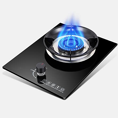 Gaskochfeld, 5,0 kW, Gasherd – schwarzes Glas, Küche, Haushalt, Gasherd für Arbeitsplatte/integriertes Kochen, 1 tragbarer Kochfeldring aus Gusseisen, für Küche, Restaurant, Wohnungen Gaskochfeld, 5,0 kW, Gasherd – schwarzes Glas, Küche, Haushalt, Gasherd für Arbeitsplatte/integriertes Kochen, 1 tragbarer Kochfeldring aus Gusseisen, für Küche, Restaurant, Wohnungen von SJKJNK