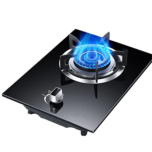 Gaskochfeld, Gasherd, schwarzes gehärtetes Glas, eingebauter Gasherd, 4,5 kW, Tischküche, Kochherd, mit FFD, NG/LPG Cabrio von SJKJNK