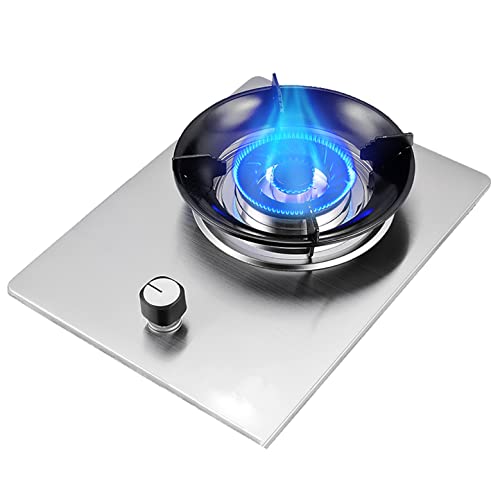Gaskochfeld für Brenner, 33 cm, Flameout-Schutz, Kindersicherungsknopf, Gusseisen-Pfannen-Unterstützung, gehärtetes Glas oder schwarze Glasscheibe, L LGP/NG Gaskochfeld für Brenner, 33 cm, Flameout-Schutz, Kindersicherungsknopf, Gusseisen-Pfannen-Unterstützung, gehärtetes Glas oder schwarze Glasscheibe, L LGP/NG von SJKJNK
