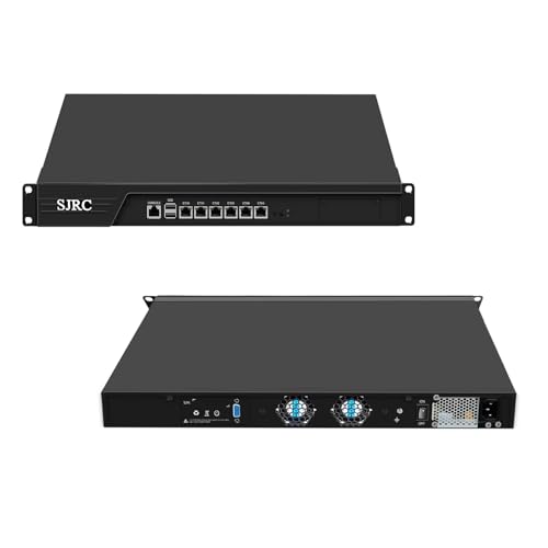 SJRC 19” B250 Core i7 9700 Firewall Hardware LGA 1151, Rackmount 1U Router PC for VPN Server, 19 Zoll Rack OPNsense Appliance with 6 x i225V 2.5GbE, DDR4 16GB RAM 256GB SSD, VGA SJRC 19” B250 Core i7 9700 Firewall Hardware LGA 1151, Rackmount 1U Router PC for VPN Server, 19 Zoll Rack OPNsense Appliance with 6 x i225V 2.5GbE, DDR4 16GB RAM 256GB SSD, VGA von SJRC