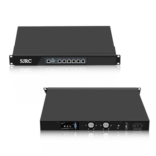 SJRC 19” Firewall Hardware 12th Gen N100, 1U Firewall Router with 6 x i226V 2.5GbE LAN, 19 Zoll Rack OPNsense Appliance for Office VPN Server, DDR5 16GB RAM 128GB SSD, VGA SJRC 19” Firewall Hardware 12th Gen N100, 1U Firewall Router with 6 x i226V 2.5GbE LAN, 19 Zoll Rack OPNsense Appliance for Office VPN Server, DDR5 16GB RAM 128GB SSD, VGA von SJRC