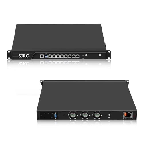 SJRC 19” Firewall Hardware Core i5 7500, LGA 1151, Rackmount 1U Router PC for VPN Server, 19 Zoll Rack OPNsense Appliance with 8 x i226V 2.5GbE LAN, DDR4 16GB RAM 512GB SSD, VGA SJRC 19” Firewall Hardware Core i5 7500, LGA 1151, Rackmount 1U Router PC for VPN Server, 19 Zoll Rack OPNsense Appliance with 8 x i226V 2.5GbE LAN, DDR4 16GB RAM 512GB SSD, VGA von SJRC