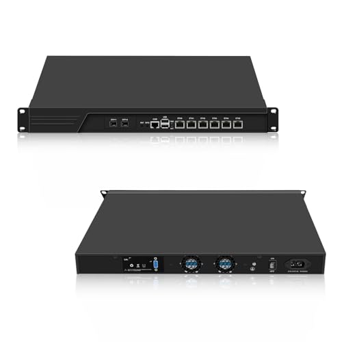 SJRC 1U Rackmount Firewall Appliance 989 Core i7 3520M, Dual SFP+ 10GbE Router PC Support OPNsense, 19 Zoll Network Security Hardware with 8GB RAM 128GB SSD, VGA, 6 x LAN, COM SJRC 1U Rackmount Firewall Appliance 989 Core i7 3520M, Dual SFP+ 10GbE Router PC Support OPNsense, 19 Zoll Network Security Hardware with 8GB RAM 128GB SSD, VGA, 6 x LAN, COM von SJRC