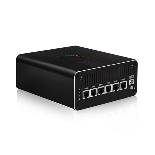 SJRC Mini PC 13th Gen U300, 6X i226-V 2.5G LAN Firewall Appliance 16GB RAM, 512GB SSD, Triple 4K HD/DP/USB C, TF Slot, USB3.2, Network Security Desktop Computer for Home Office SJRC Mini PC 13th Gen U300, 6X i226-V 2.5G LAN Firewall Appliance 16GB RAM, 512GB SSD, Triple 4K HD/DP/USB C, TF Slot, USB3.2, Network Security Desktop Computer for Home Office von SJRC