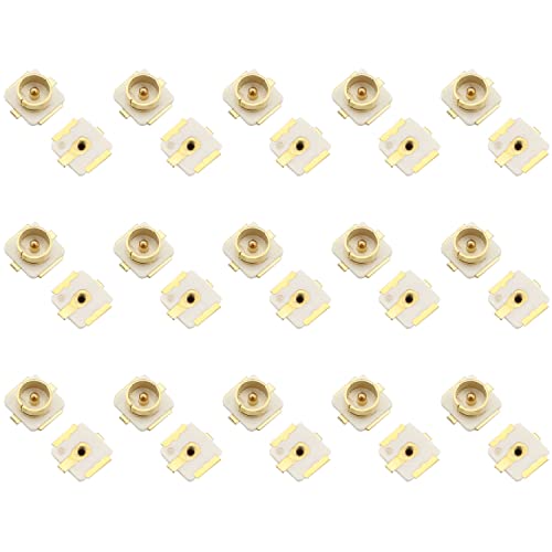 SJZBIN IPEX U.FL SMD SMT Lötmittel für PCB-Buchse, Buchse, RF-Koaxialstecker, goldfarben, 30 Stück von SJZBIN
