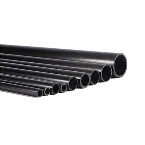 Kohlefaserrohr 2/2,5/3/4/5/6/8/10 mm, Hohlrohr-Kohlefaserrohr, for Drachenmodell, RC-Modellflugzeug, DIY-Quadcopter (5 Stück, 6 x 3 x 300 mm)(5Pcs 4x2.5x300mm) von SJZHUYUE