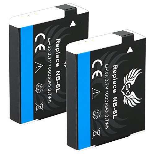 2X SK Akku Canon NB-6L | 1000mAh | für Canon Digital IXUS 85 is 105 is 300 HS 310 HS PowerShot S95 S200 SX600 HS SX710 SD3500 is SD4000 is und weitere 2X SK Akku Canon NB-6L | 1000mAh | für Canon Digital IXUS 85 is 105 is 300 HS 310 HS PowerShot S95 S200 SX600 HS SX710 SD3500 is SD4000 is und weitere von skgames