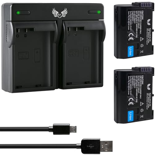 2X SK Akku Ersatz für Nikon EN-EL15c /- 2400mAh -/ mit NTC-Sensor & V1-Gehäuse + Dual Charger EN-EL15b EN-EL15a EN-EL15 - für Z8 Z7 II Z6 II Z5 2X SK Akku Ersatz für Nikon EN-EL15c /- 2400mAh -/ mit NTC-Sensor & V1-Gehäuse + Dual Charger EN-EL15b EN-EL15a EN-EL15 - für Z8 Z7 II Z6 II Z5 von SK Games