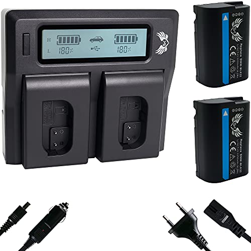 2X SK Akku Ersatz für Panasonic DMW-BLK22 |- 2250mAh -| DMW-BLK22E + LCD Dual Charger für Lumix DC - G9 GH5 GH5 II GH6 S5 S5K DC-S5 DC-GH5 DC-GH6 2X SK Akku Ersatz für Panasonic DMW-BLK22 |- 2250mAh -| DMW-BLK22E + LCD Dual Charger für Lumix DC - G9 GH5 GH5 II GH6 S5 S5K DC-S5 DC-GH5 DC-GH6 von SK Games