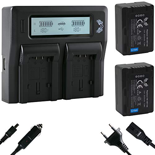 2X SK Akku Ersatz für Panasonic VW-VBT190 E-K 2020mAh + LCD Dual Charger VW-VBK180 VW-VBK360 VW-VBT380 VW VBK180 VBK360 VBT380 E K 2X SK Akku Ersatz für Panasonic VW-VBT190 E-K 2020mAh + LCD Dual Charger VW-VBK180 VW-VBK360 VW-VBT380 VW VBK180 VBK360 VBT380 E K von SK Games