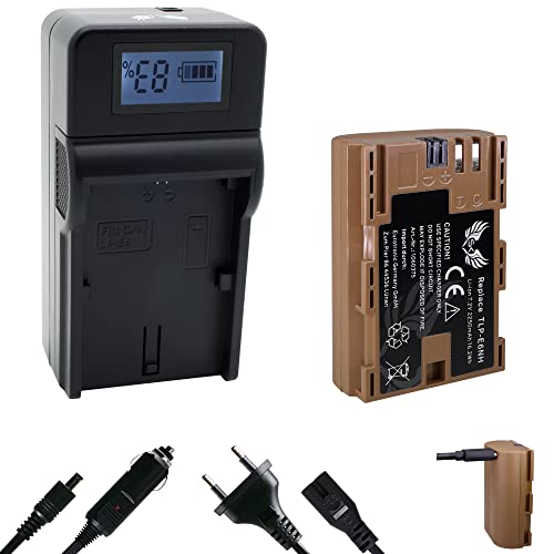 SK Akku Ersatz für Canon LP-E6NH // 2250mAh // mit USB Typ-C Ladebuchse/NTC-Sensor & V1-Gehäuse + Speed Charger für Canon LP-E6 LP-E6N EOS 5D 7D R7 SK Akku Ersatz für Canon LP-E6NH // 2250mAh // mit USB Typ-C Ladebuchse/NTC-Sensor & V1-Gehäuse + Speed Charger für Canon LP-E6 LP-E6N EOS 5D 7D R7 von SK Games