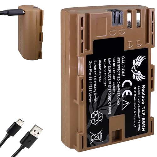 SK Akku Ersatz für Canon LP-E6NH |- 2400mAh -| LP-E6N LP-E6 mit USB Typ-C Ladebuchse/NTC-Sensor & V1-Gehäuse für Canon EOS R R5 R6 R7 5D 7D 90D SK Akku Ersatz für Canon LP-E6NH |- 2400mAh -| LP-E6N LP-E6 mit USB Typ-C Ladebuchse/NTC-Sensor & V1-Gehäuse für Canon EOS R R5 R6 R7 5D 7D 90D von SK Games