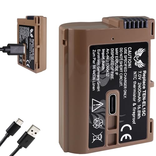 SK Akku Ersatz für Nikon EN-EL15c -/- 2400mAh -/- EN-EL15b EN-EL15a EN-EL15 mit USB Typ-C Ladebuchse // NTC-Sensor & V1-Gehäuse für Z8 Z7 II Z5 SK Akku Ersatz für Nikon EN-EL15c -/- 2400mAh -/- EN-EL15b EN-EL15a EN-EL15 mit USB Typ-C Ladebuchse // NTC-Sensor & V1-Gehäuse für Z8 Z7 II Z5 von SK Games