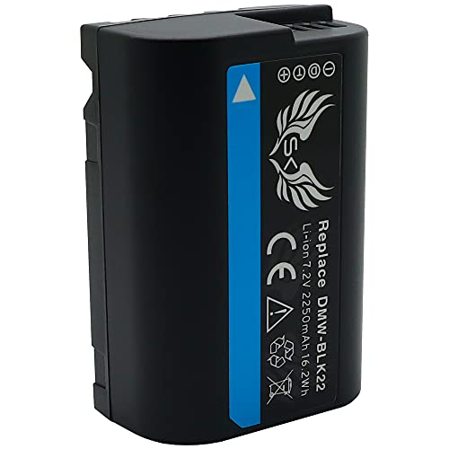 SK Akku Ersatz für Panasonic DMW-BLK22 / DMW-BLK22E | 2250mAh | für Lumix DC - G9 / GH5 / GH5 II / GH5S / GH6 / S5 S5K SK Akku Ersatz für Panasonic DMW-BLK22 / DMW-BLK22E | 2250mAh | für Lumix DC - G9 / GH5 / GH5 II / GH5S / GH6 / S5 S5K von SK Games