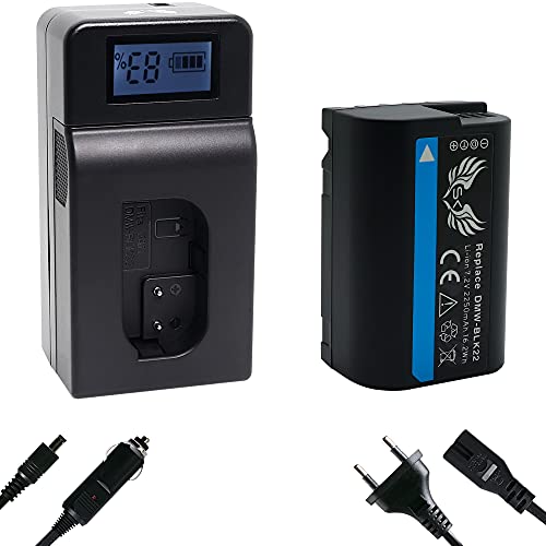 SK Akku Ersatz für Panasonic DMW-BLK22 |- 2250mAh -| DMW-BLK22E + Speed Charger für Lumix DC - G9 GH5 GH5 II GH5S GH6 S5 S5K DC-S5 DC-GH5 DC-GH6 SK Akku Ersatz für Panasonic DMW-BLK22 |- 2250mAh -| DMW-BLK22E + Speed Charger für Lumix DC - G9 GH5 GH5 II GH5S GH6 S5 S5K DC-S5 DC-GH5 DC-GH6 von SK Games