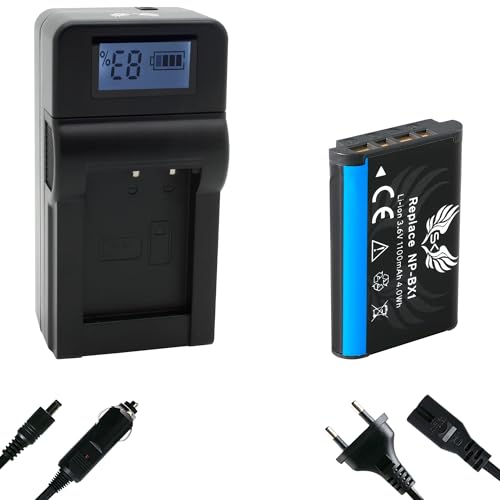 SK Akku Ersatz für Sony NP-BX1 1100mAh + Speed Charger Sony ZV-1 II ZV-1 / Cyber-Shot DSC RX1R II RX100 I II III IV V VI VII - CX647 H400 - WX500 SK Akku Ersatz für Sony NP-BX1 1100mAh + Speed Charger Sony ZV-1 II ZV-1 / Cyber-Shot DSC RX1R II RX100 I II III IV V VI VII - CX647 H400 - WX500 von SK Games