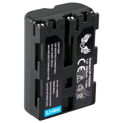 SK Akku Ersatz für Sony NP-FM500H |- 2400mAh -| Akku NP-FM500 NP-FM55H Sony Alpha 77 99 II A68 A77 A99 II DSLR A580 A850 A900 / VG-C77AM VG-C99AM von SK Games