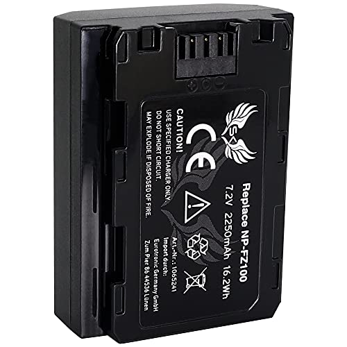 SK Akku kompatibel mit Sony NP-FZ100 | 2250mAh Sanyo-Zellen | Alpha 9 II 9II / A9 A9II // 7C 7R4 / A7 III 7R III IV A7RM4 / A1 Alpha 6600 / Ilce 6600 SK Akku kompatibel mit Sony NP-FZ100 | 2250mAh Sanyo-Zellen | Alpha 9 II 9II / A9 A9II // 7C 7R4 / A7 III 7R III IV A7RM4 / A1 Alpha 6600 / Ilce 6600 von SK Games